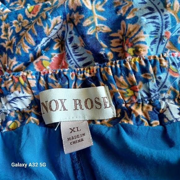 Knox Rose Women Size XL Multicolor Floral Maxi Dress - Picture 12 of 14